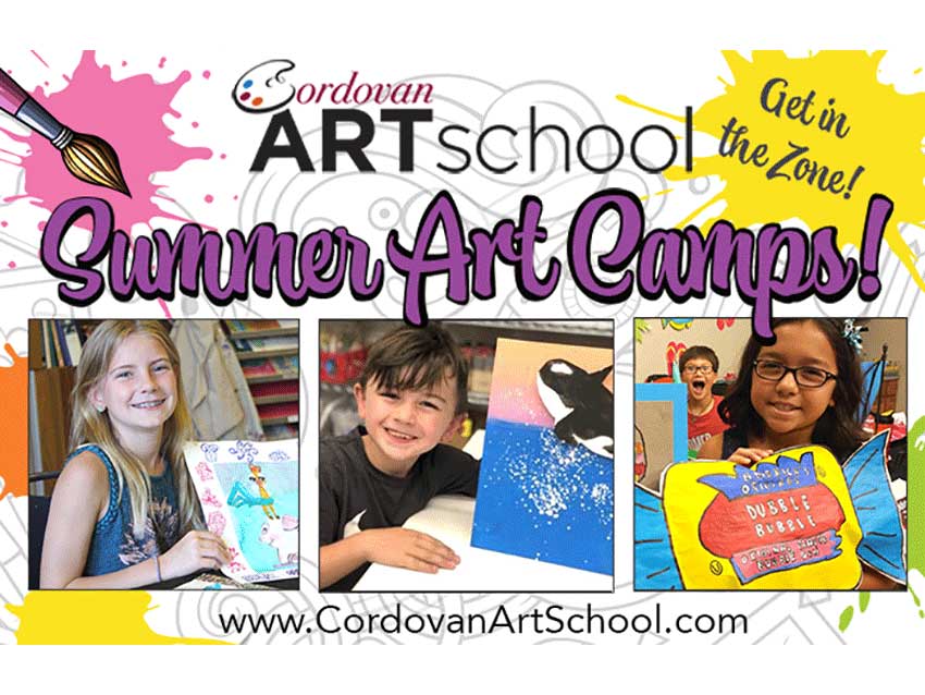 Get in the ART ZONE at Cordovan Art School this Spring and Summer